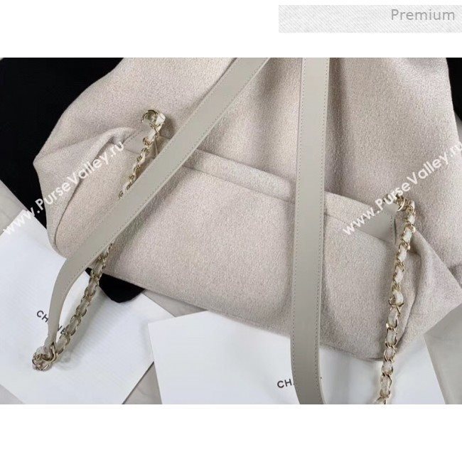 Chanel Cambo Canvas Backpack White 2019 (XING-0011301)