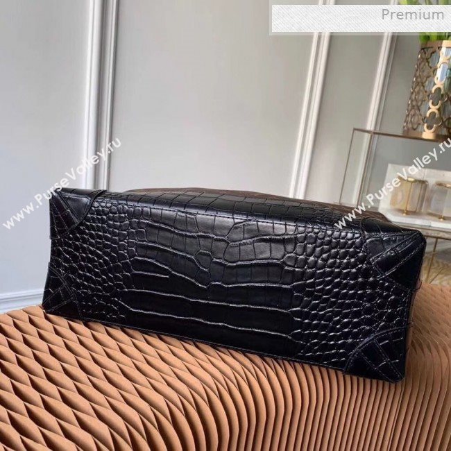 Louis Vuitton Mens Steamer PM Messenger Bag in Monogram Canvas and Crocodile Leather M44473 2019 (KI-0011303)