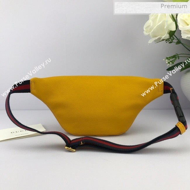 Gucci Logo Print Small Belt Bag 527792 Yellow 2019 (DLH-0011307)