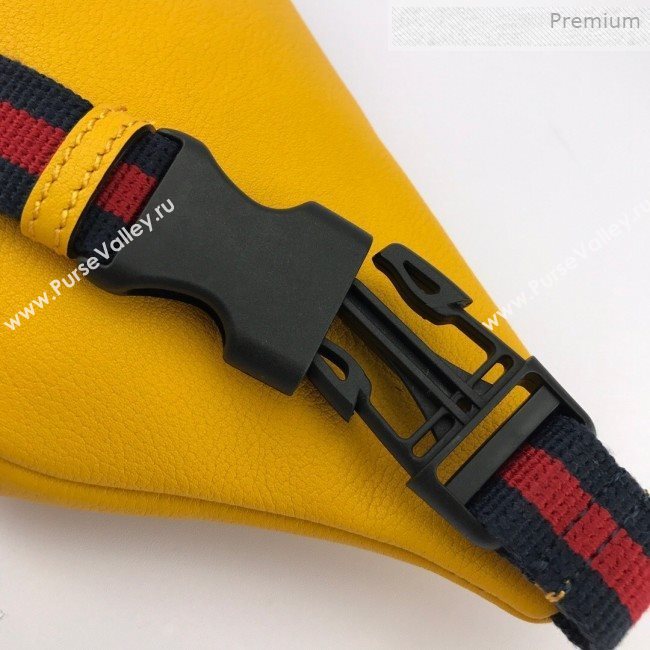 Gucci Logo Print Small Belt Bag 527792 Yellow 2019 (DLH-0011307)