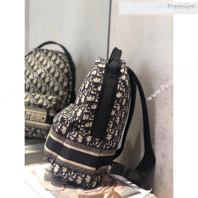 Dior Small Diortravel Original Blue Oblique Canvas Backpack 2019 (XXG-0011309)