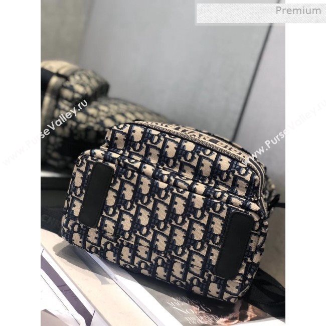 Dior Small Diortravel Original Blue Oblique Canvas Backpack 2019 (XXG-0011309)