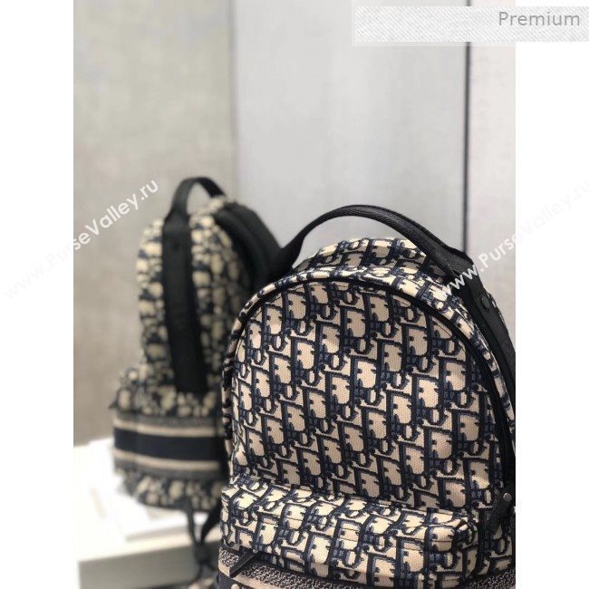 Dior Small Diortravel Original Blue Oblique Canvas Backpack 2019 (XXG-0011309)