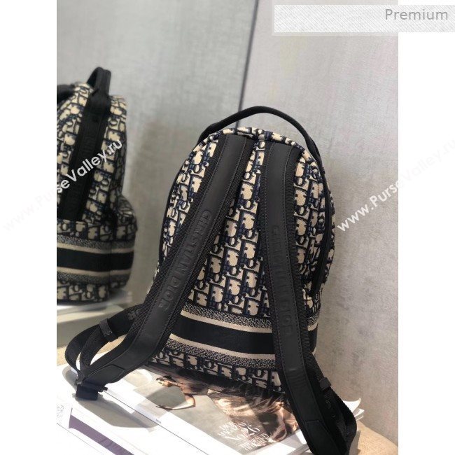 Dior Small Diortravel Original Blue Oblique Canvas Backpack 2019 (XXG-0011309)