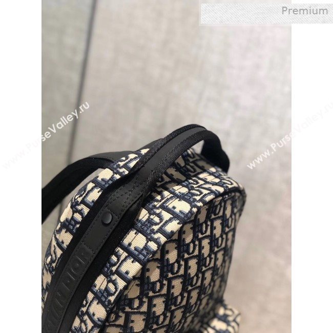 Dior Small Diortravel Original Blue Oblique Canvas Backpack 2019 (XXG-0011309)