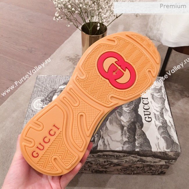 Gucci Ultrapace Suede and Mesh Mid-top Sneakers Green/Grey (For Women and Men) (KL-0011609)