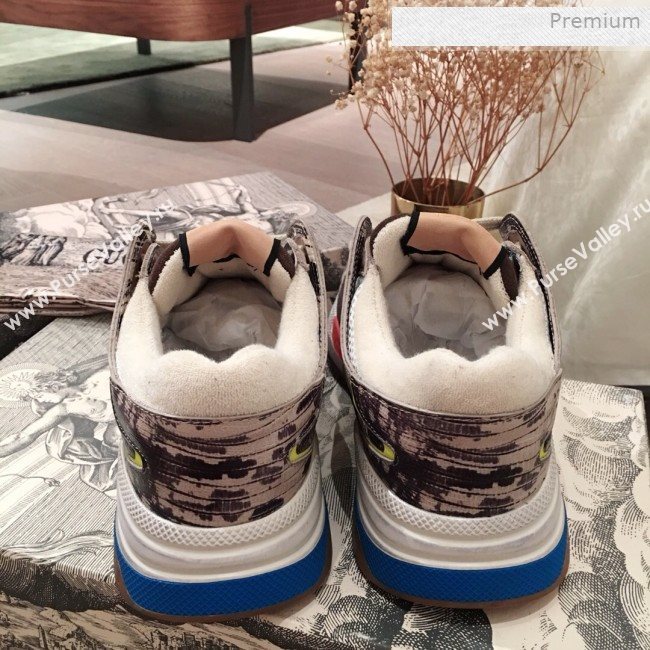 Gucci Ultrapace Leather and Mesh Low-top Sneakers Grey (For Women and Men) (KL-0011613)