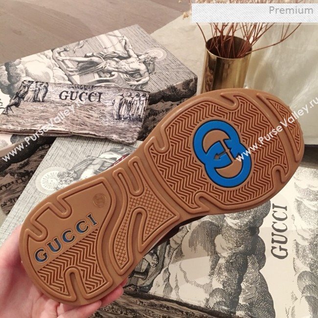 Gucci Ultrapace Leather and Mesh Low-top Sneakers Grey (For Women and Men) (KL-0011613)