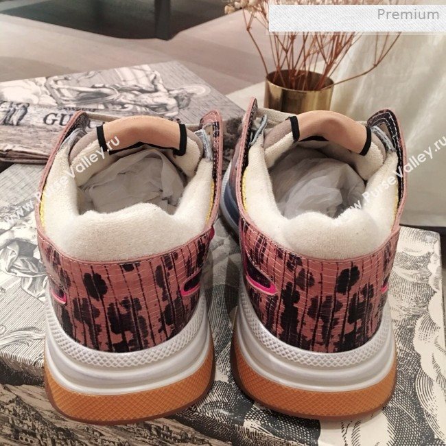 Gucci Ultrapace Leather and Mesh Low-top Sneakers Nude (For Women and Men) (KL-0011612)