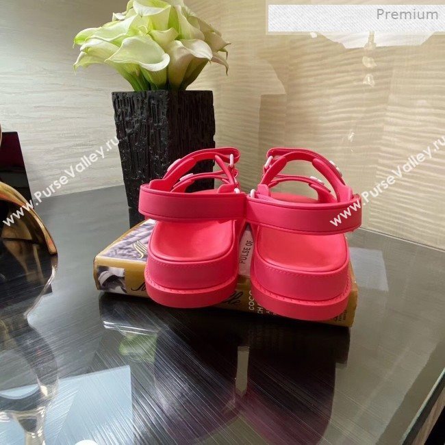 Chanel Strap Flat Sandals Red 2020 (MD-0011618)