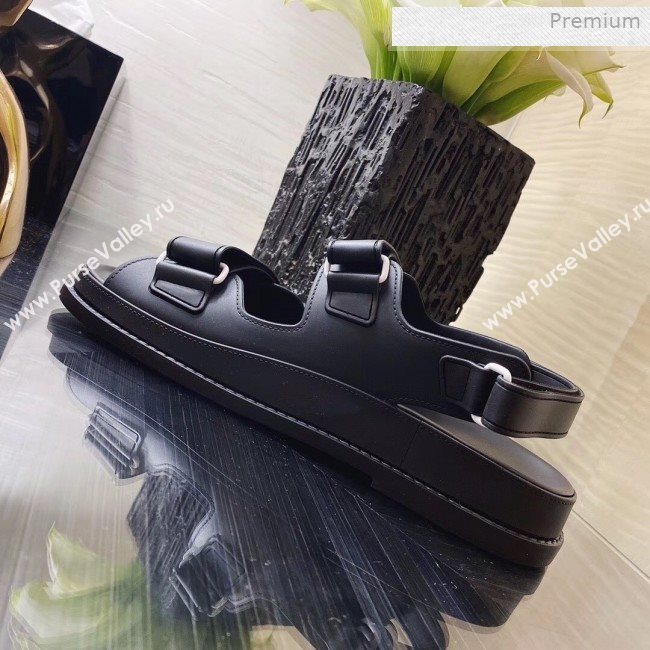 Chanel Strap Flat Sandals Black/White 2020 (MD-0011616)