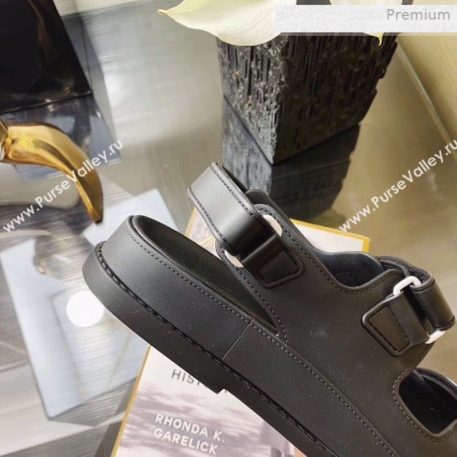 Chanel Strap Flat Sandals Black/White 2020 (MD-0011616)