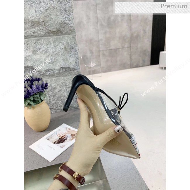 Chanel Tweed Transparent Lace-up High-Heel Mules Multicolor 2019 (MD-0011628)