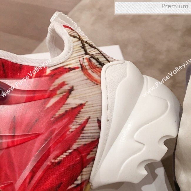 Dior D-Connect Phoenix Low-top Sneakers Red/Beige 2019 (KL-0011636)