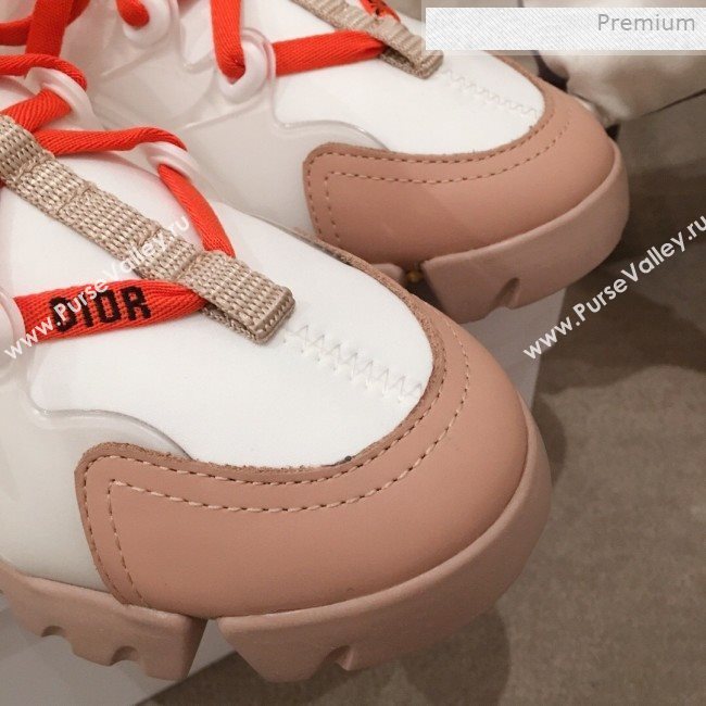 Dior D-Connect Neoprene Low-top Sneakers White/Orange 2019 (KL-0011637)