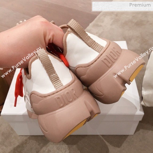 Dior D-Connect Neoprene Low-top Sneakers White/Orange 2019 (KL-0011637)