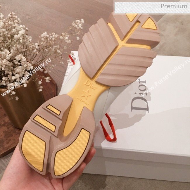 Dior D-Connect Neoprene Low-top Sneakers White/Orange 2019 (KL-0011637)