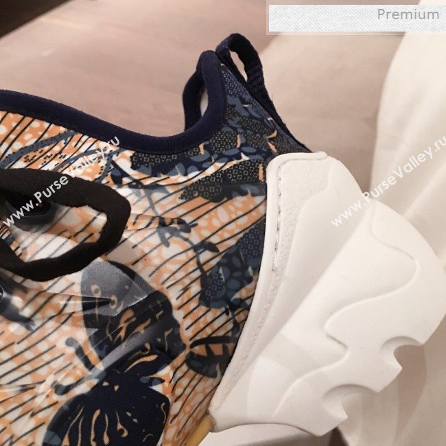 Dior D-Connect Butterfly Neoprene Low-top Sneakers Beige 2019 (KL-0011640)