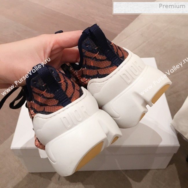 Dior D-Connect Butterfly Neoprene Low-top Sneakers Orange 2019 (KL-0011641)