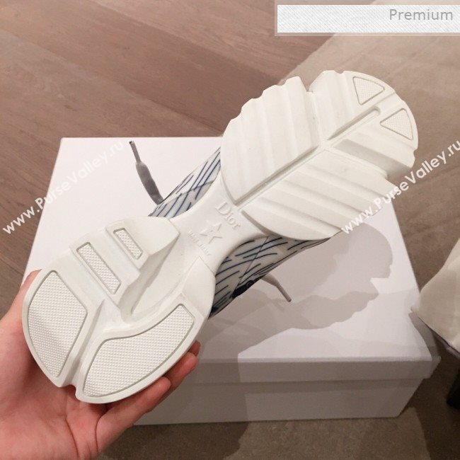 Dior D-Connect Butterfly Neoprene Low-top Sneakers Navy Blue 2019 (KL-0011639)