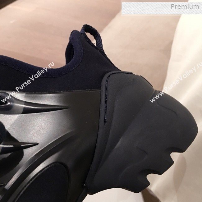 Dior D-Connect Neoprene Low-top Sneakers Indigo Blue 2019 (KL-0011645)