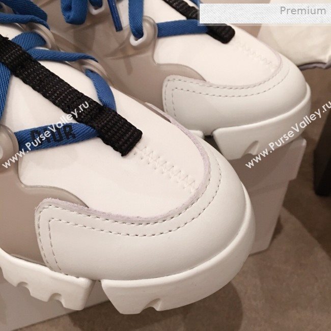 Dior D-Connect Neoprene Low-top Sneakers White/Blue 2019 (KL-0011638)