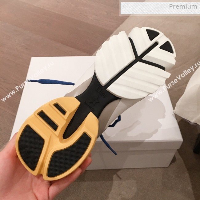 Dior D-Connect Neoprene Low-top Sneakers White/Blue 2019 (KL-0011638)
