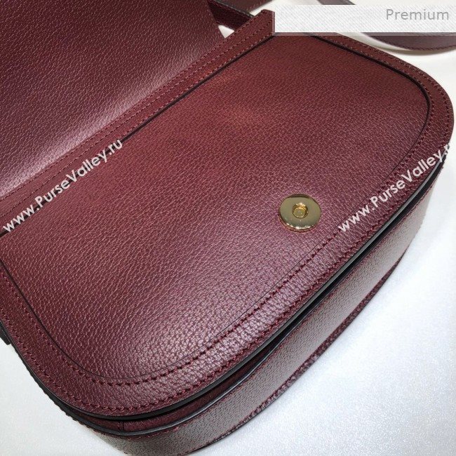 Gucci Ophidia Leather Small Shoulder Bag ‎601044 Burgundy 2019 (DLH-0011706)