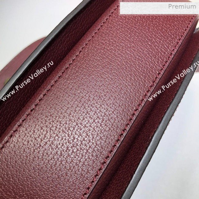 Gucci Ophidia Leather Small Shoulder Bag ‎601044 Burgundy 2019 (DLH-0011706)