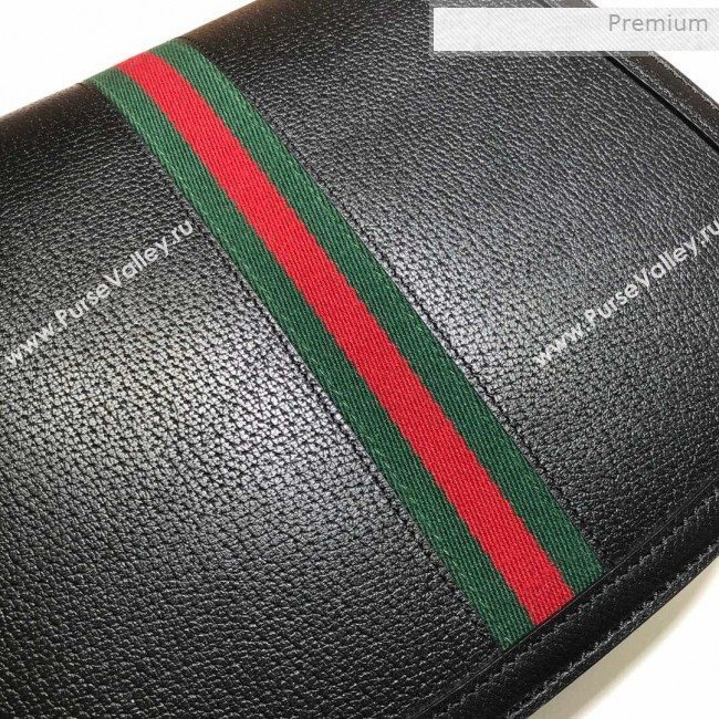 Gucci Ophidia Leather Small Shoulder Bag ‎601044 Black 2019 (DLH-0011708)