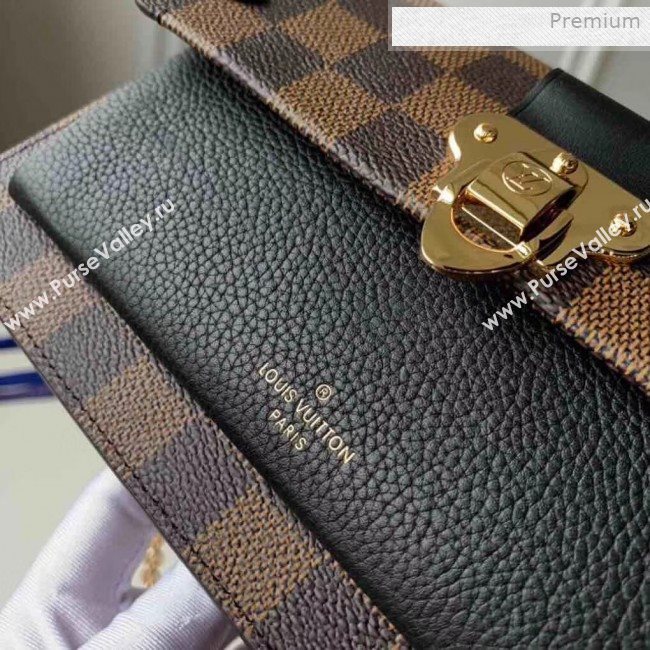 Louis Vuitton Vavin Damier Ebene Canvas Chain Wallet WOC N60221 Black 2019 (KI-0011510)