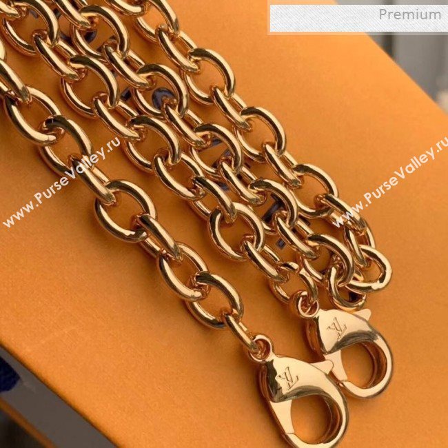 Louis Vuitton Vavin Damier Ebene Canvas Chain Wallet WOC N60221 Black 2019 (KI-0011510)