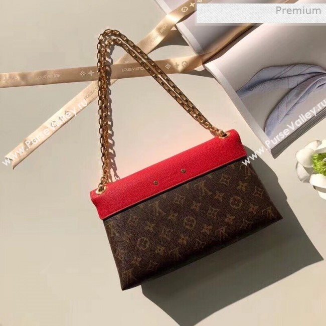 Louis Vuitton Pallas Chain Monogram Canvas Shoulder Bag M41201 Red  (KI-0011511)