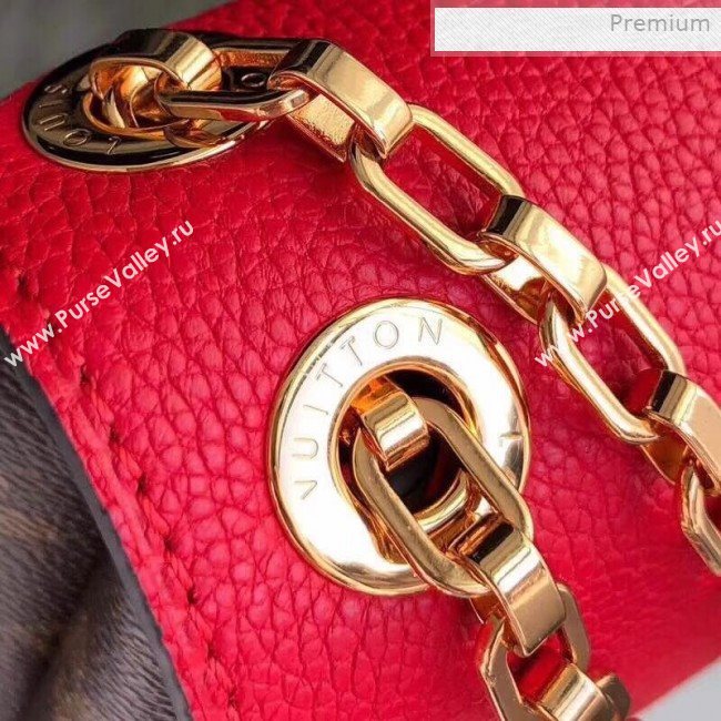 Louis Vuitton Pallas Chain Monogram Canvas Shoulder Bag M41201 Red  (KI-0011511)