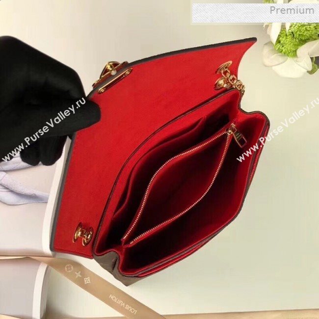 Louis Vuitton Pallas Chain Monogram Canvas Shoulder Bag M41201 Red  (KI-0011511)