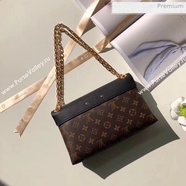 Louis Vuitton Pallas Chain Monogram Canvas Shoulder Bag M41223 Black (KI-0011514)