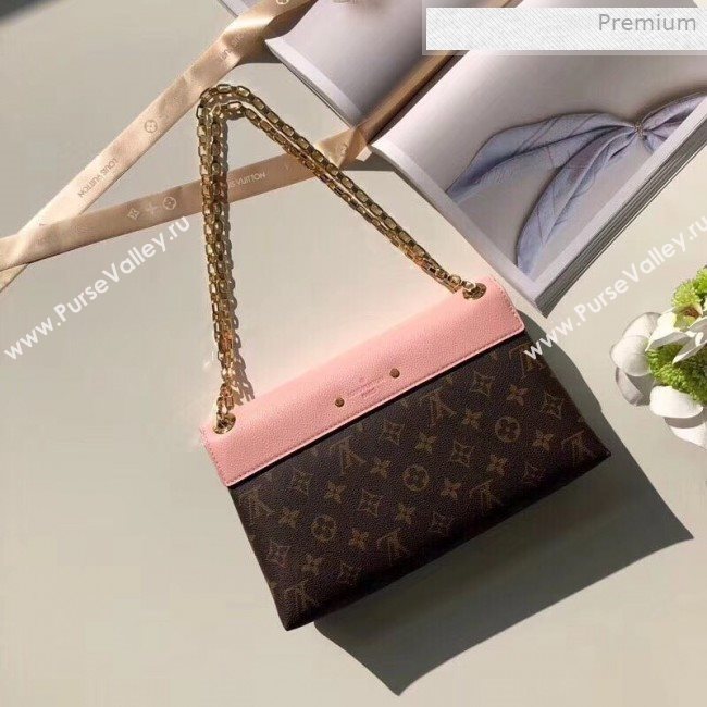 Louis Vuitton Pallas Chain Monogram Canvas Shoulder Bag M41200 Pink (KI-0011515)