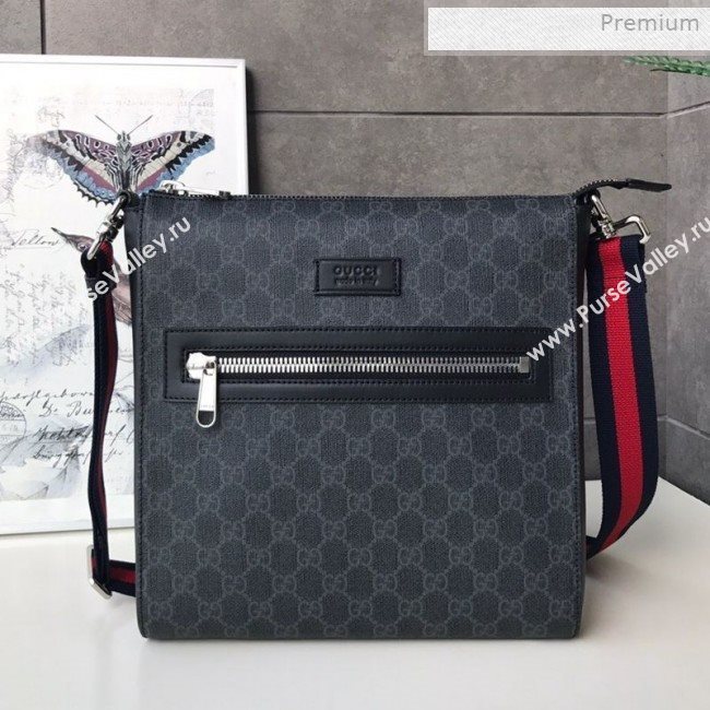 Gucci GG Black Messenger Shoulder Bag ‎474137 2019 (DLH-0011519)