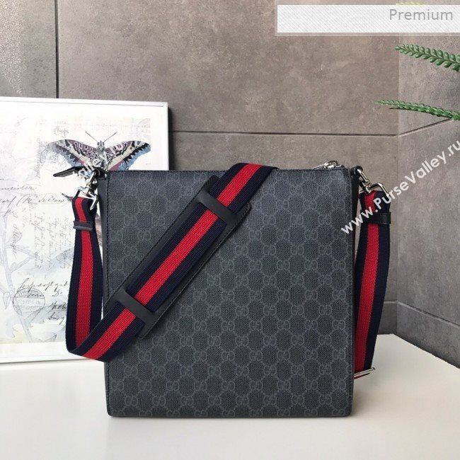 Gucci GG Black Messenger Shoulder Bag ‎474137 2019 (DLH-0011519)
