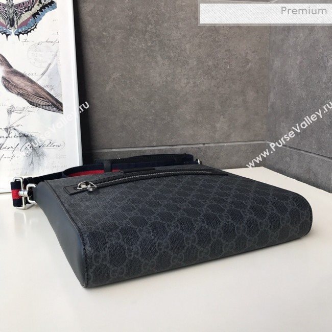 Gucci GG Black Messenger Shoulder Bag ‎474137 2019 (DLH-0011519)