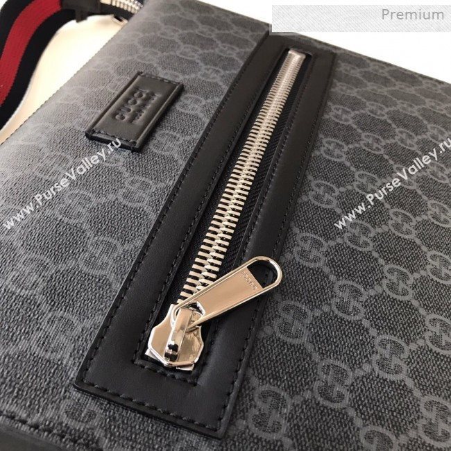 Gucci GG Black Messenger Shoulder Bag ‎474137 2019 (DLH-0011519)