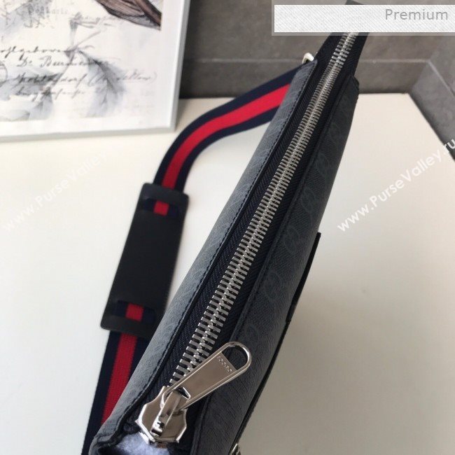 Gucci GG Black Messenger Shoulder Bag ‎474137 2019 (DLH-0011519)