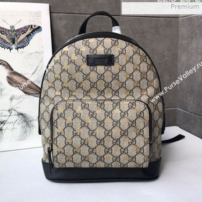 Gucci GG Supreme Bees Backpack 427042 2019 (DLH-0011521)