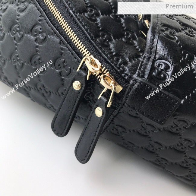 Gucci GG Embossed Leather Backpack 246414 Black 2019 (DLH-0011524)