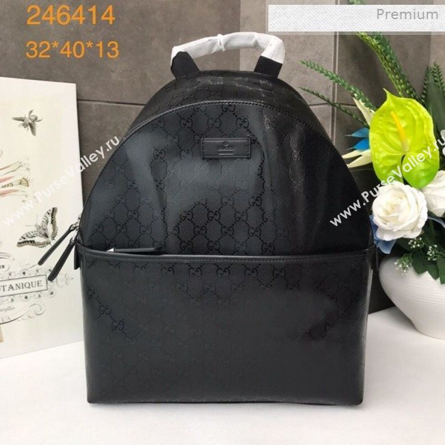 Gucci GG Fabric Backpack 246414 Black 2019 (DLH-0011523)
