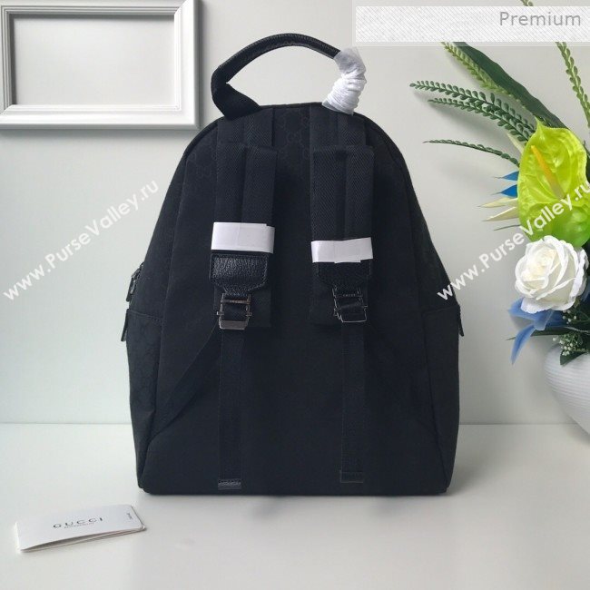 Gucci GG Canvas Web Backpack 190278 Black 2019 (DLH-0011526)