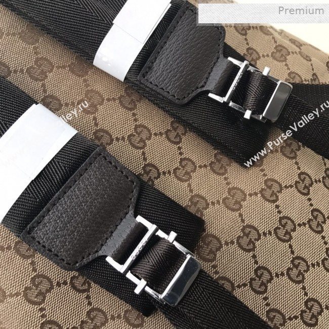 Gucci GG Canvas Web Backpack 190278 Beige 2019 (DLH-0011525)