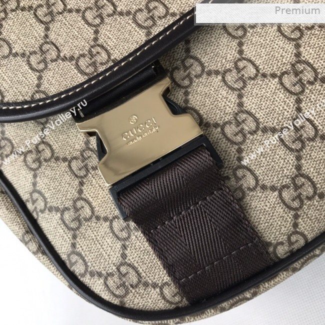 Gucci GG Canvas Flap Messenger Shoulder Bag 201732 Beige 2019 (DLH-0011527)