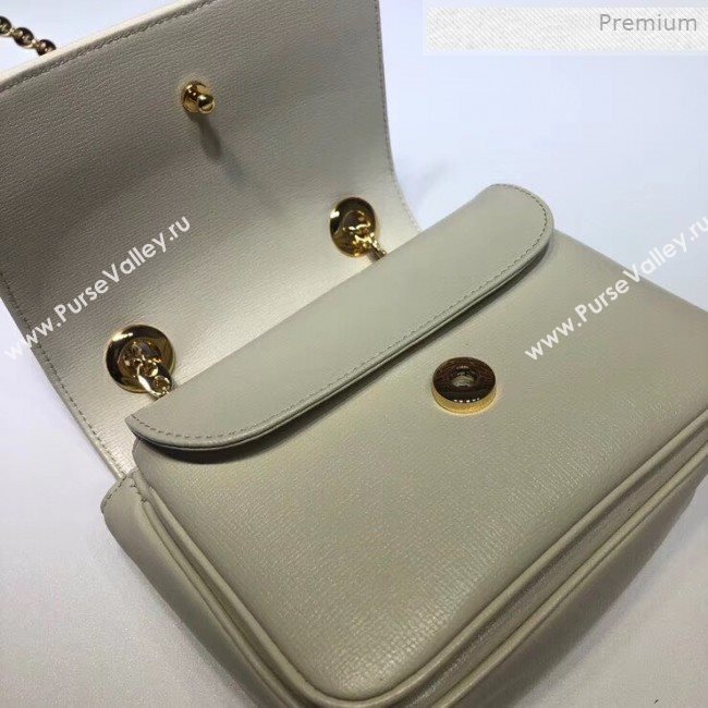 Gucci Leather Mini Chain Shoulder Bag 576423 White 2019 (DLH-0011529)