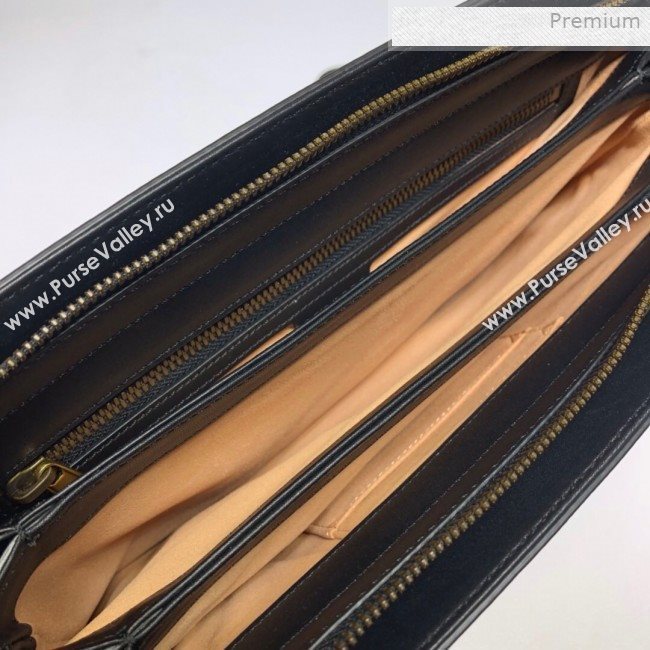 Gucci Ophidia Suede Medium Shoulder Bag 523354 Black 2019 (DLH-0011530)